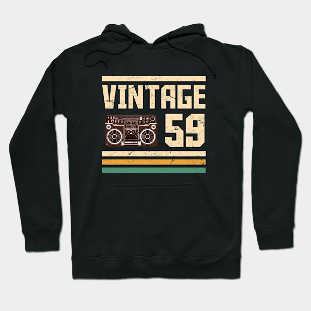 Vintage 1959  63 years old Hoodie by hoopoe